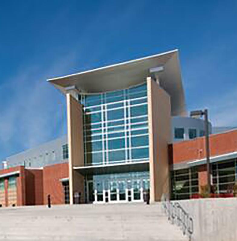 Front view of an educational institution