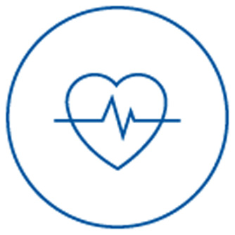 Icon image of heart with lifeline